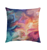 Playful Painter's Palette Paradise Outdoor Pillow